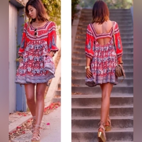 * FREE PEOPLE MIDSUMMER DREAM MINI DRESS - Picture 3 of 13